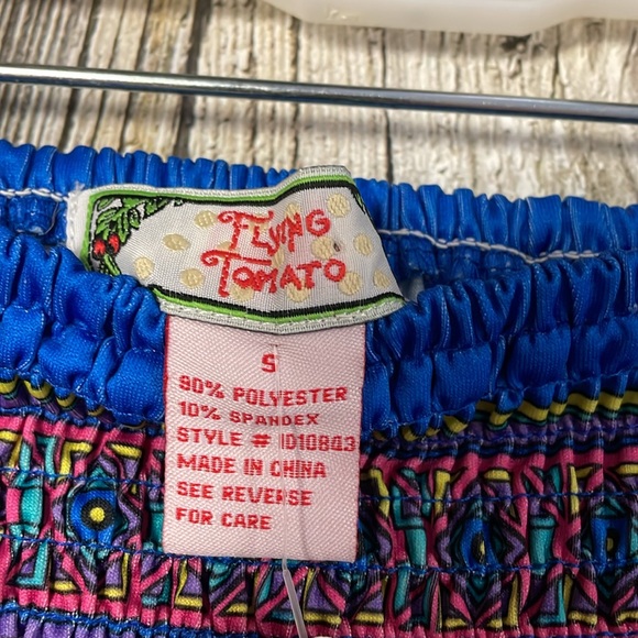 NWT Beautiful,Colorful,Boho, Stretchy&Strapless, Dress - Picture 2 of 4